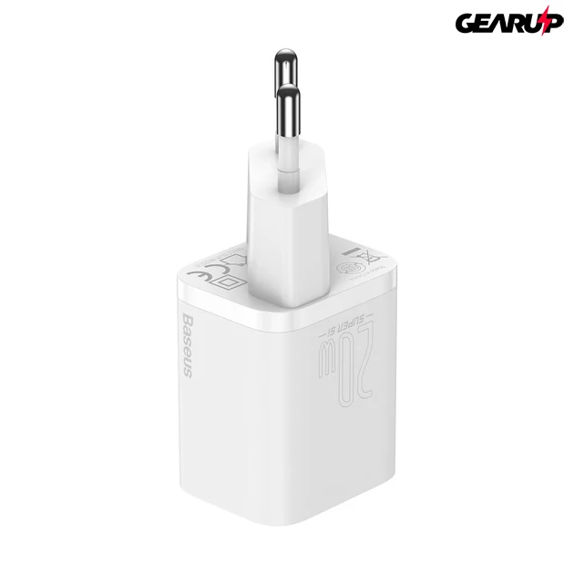 Kép 3/10 - Baseus Super Si gyorstöltő 1C 20W (fehér)
