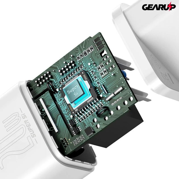 Kép 6/10 - Baseus Super Si gyorstöltő 1C 20W (fehér)