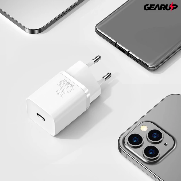 Kép 8/10 - Baseus Super Si gyorstöltő 1C 20W (fehér)