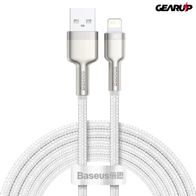 Baseus Cafule USB/Lightning kábel 2,4A, 2m (fehér)