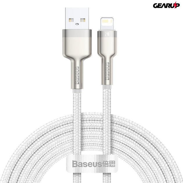 Baseus Cafule USB/Lightning kábel 2,4A, 2m (fehér)