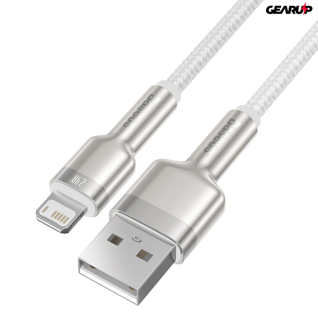 Baseus Cafule USB/Lightning kábel 2,4A, 2m (fehér)