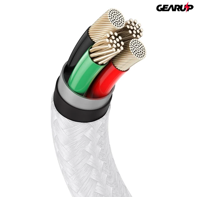 Kép 5/11 - Baseus Cafule USB/Lightning kábel 2,4A, 2m (fehér)