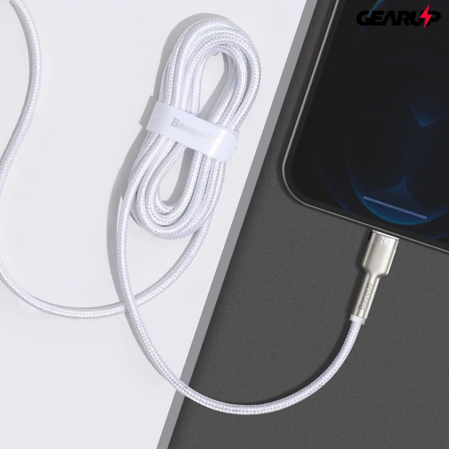 Kép 8/11 - Baseus Cafule USB/Lightning kábel 2,4A, 2m (fehér)