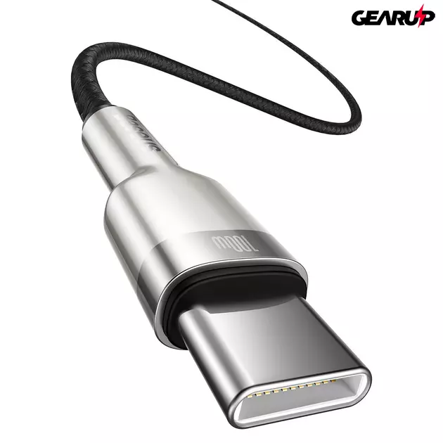 Kép 3/8 - Baseus Cafule USB-C – USB-C kábel, 100 W, 2 m (fekete)
