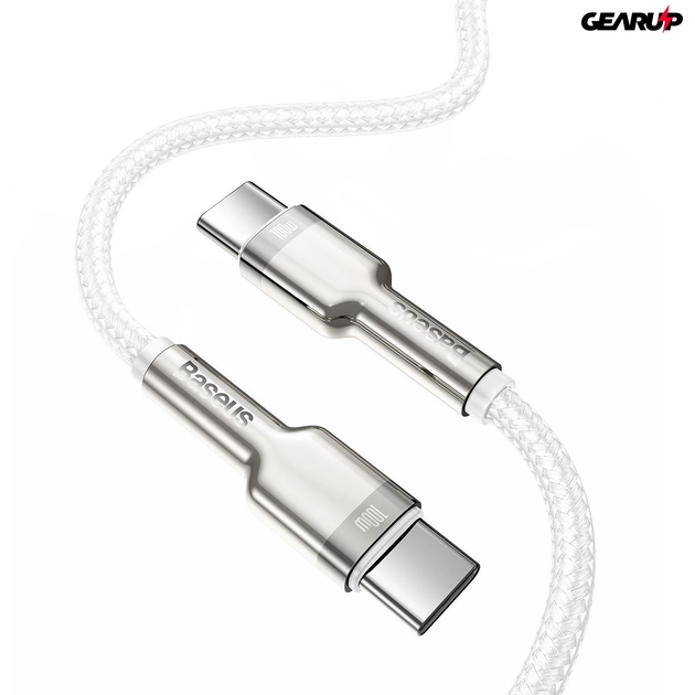 Baseus Cafule USB-C/USB-C kábel 100 W 2 m (fehér)