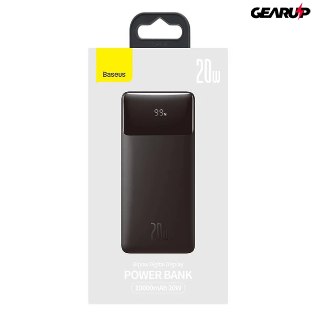 Kép 3/6 - Baseus Bipow powerbank 10000mAh 2xUSB USB-C 20W (fekete)