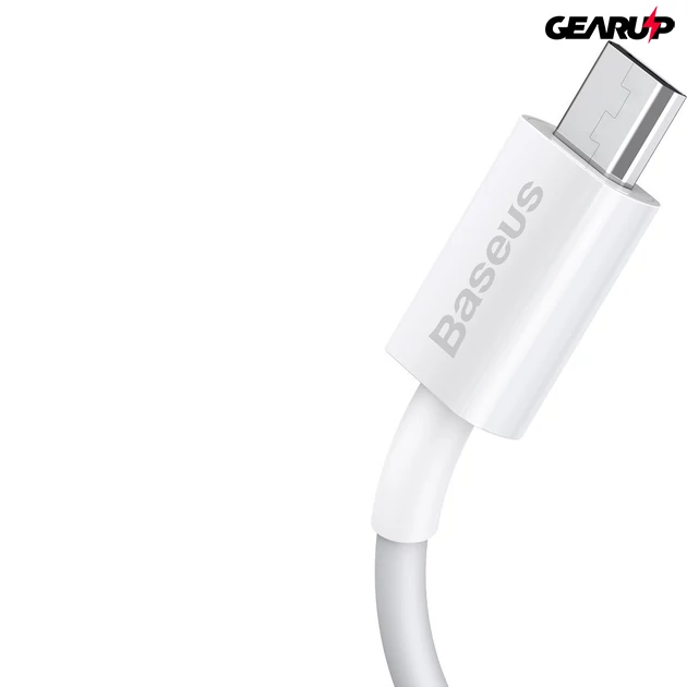 Kép 2/10 - Baseus Superior Series USB-micro USB kábel, 2A, 2m (fehér)