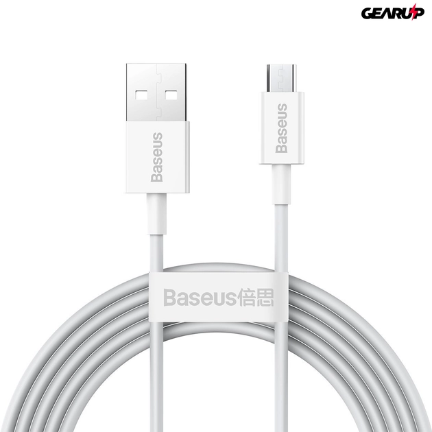 Baseus Superior Series USB-micro USB kábel, 2A, 2m (fehér)