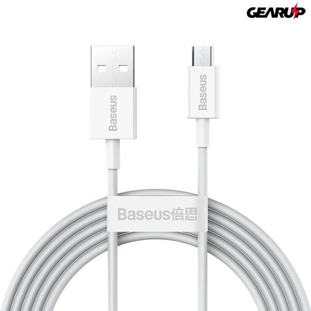 Kép 1/10 - Baseus Superior Series USB-micro USB kábel, 2A, 2m (fehér)