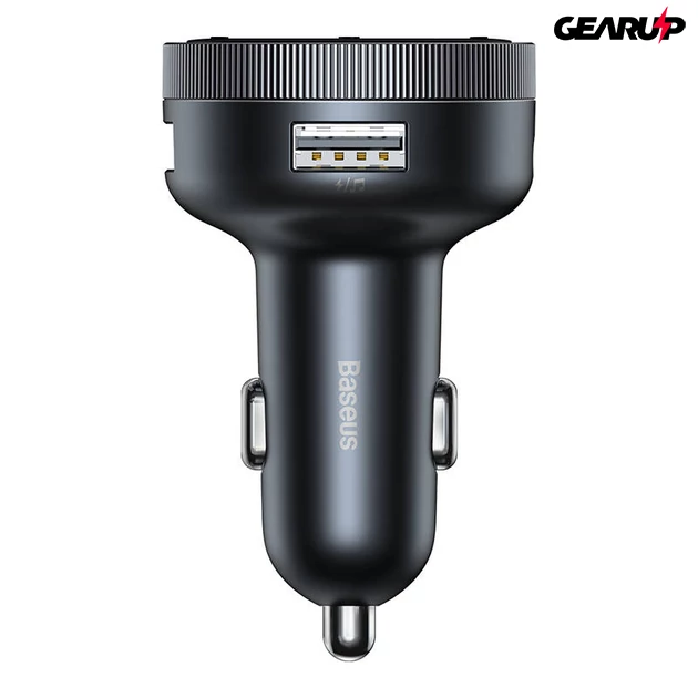 Kép 4/4 - Baseus Enjoy FM transzmitter, Bluetooth 5.0, microSD, AUX (fekete)