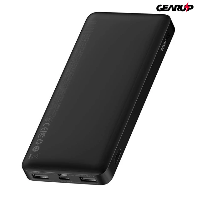 Kép 2/8 - Baseus Bipow Powerbank 10000 mAh, 2xUSB, USB-C, 15W (fekete)