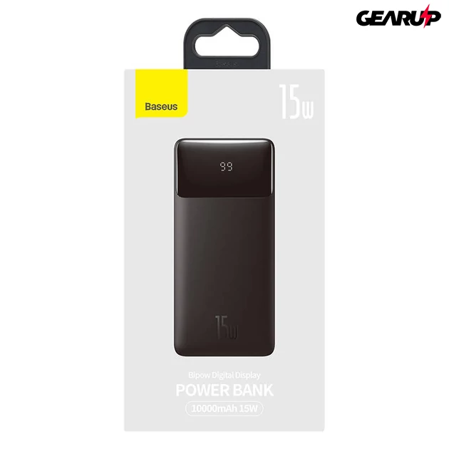 Kép 8/8 - Baseus Bipow Powerbank 10000 mAh, 2xUSB, USB-C, 15W (fekete)
