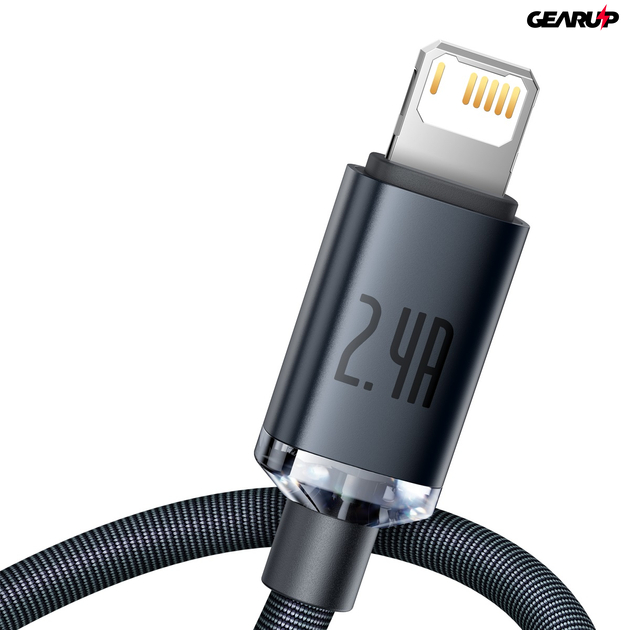 Baseus USB Lightning kábel, 2m (fekete)