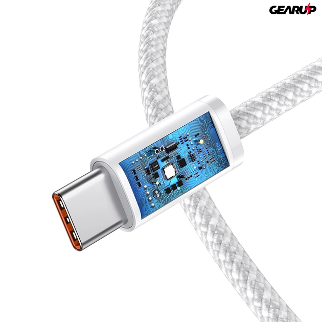 Baseus USB-C-USB-C kábel, 100 W, 1 m (fehér)
