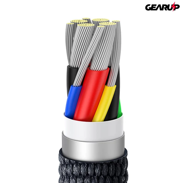 Kép 7/7 - Baseus Crystal Shine USB-C/USB-C kábel, 100W, 1,2m (fekete)