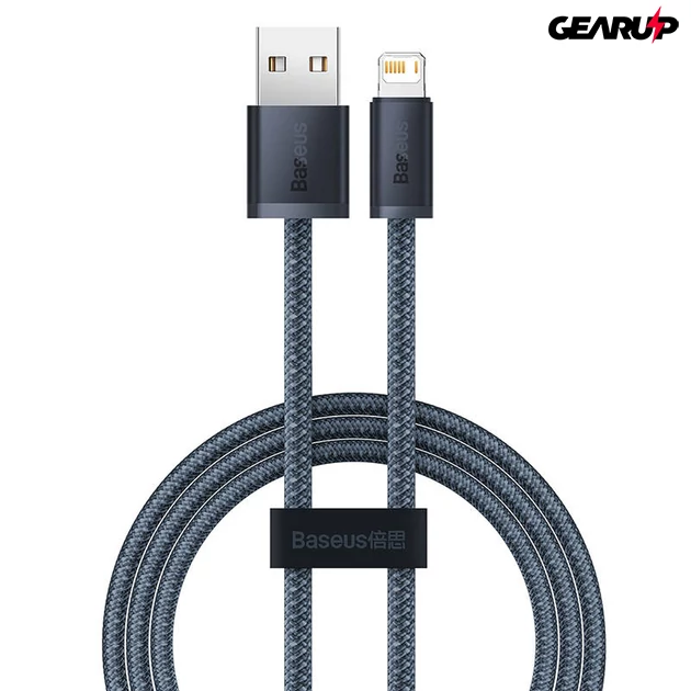 Kép 1/6 - Baseus Dynamic USB Lightning kábel, 2m (szürke)