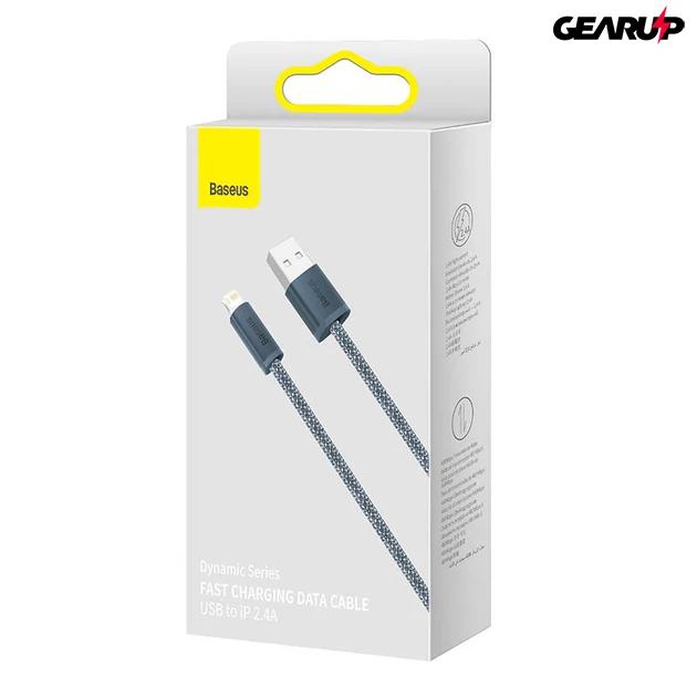 Kép 6/6 - Baseus Dynamic USB Lightning kábel, 2m (szürke)