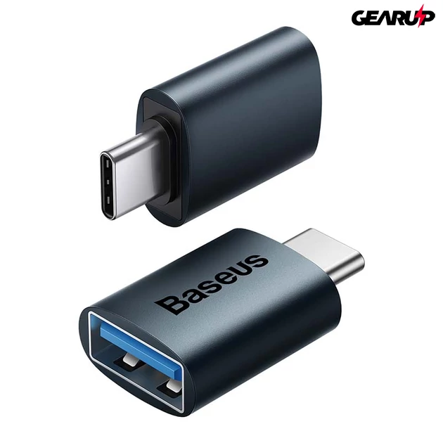 Kép 3/4 - Baseus Ingenuity USB-C – USB-A OTG adapter (kék)
