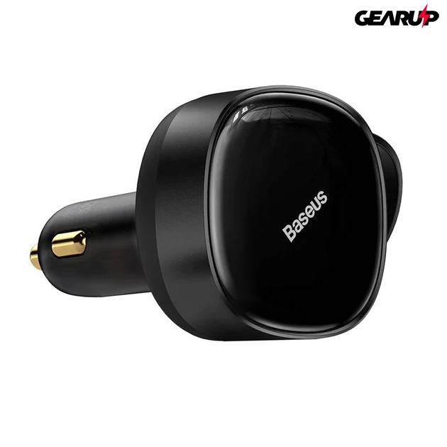 Kép 2/5 - Baseus Enjoyment autós töltő + 2 USB-C kábel + Lightning 3A, 30W (fekete)