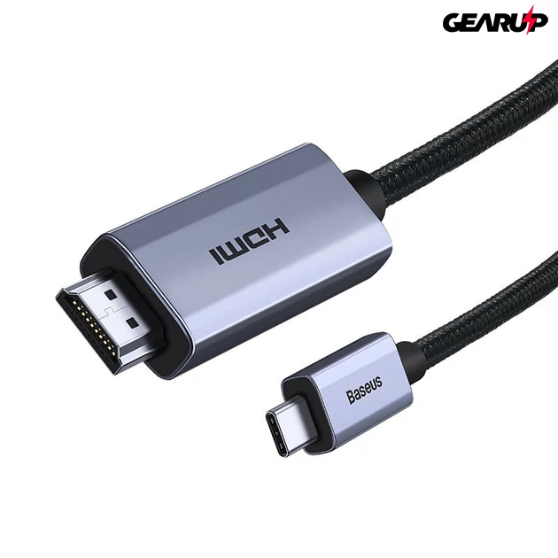 Kép 1/4 - Baseus USB-C HDMI kábel, 4K, 2m (fekete)