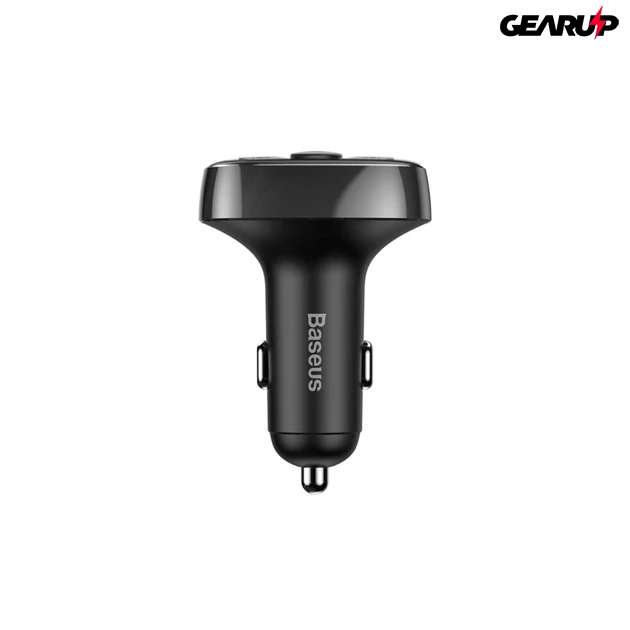 Kép 4/4 - Baseus T típusú Bluetooth 2xUSB microSD FM adó (fekete)