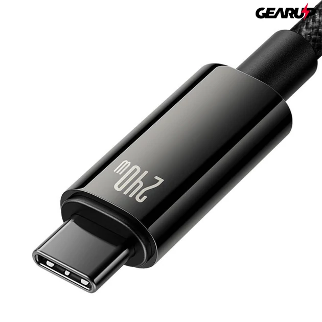 Kép 2/7 - Baseus Tungsten Gold USB-C-USB-C kábel, 240W, 1 m (fekete)
