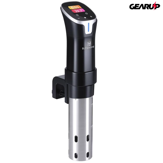 Kép 6/8 - BlitzHome SV2401C okos sous vide rúd színes érintőkijelzővel, ±0,5°C, 99 órás időzítő, 24 órás előbeállítás - 1100W
