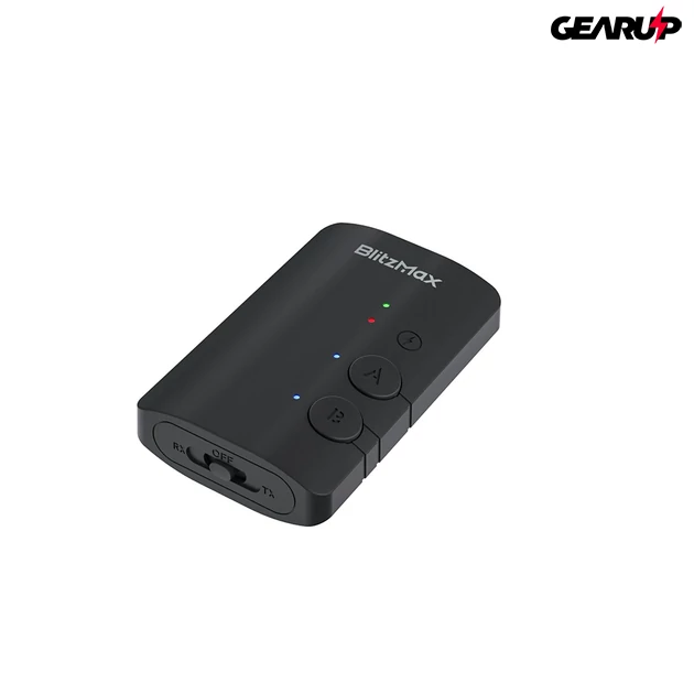 Kép 1/2 - BlitzMax BM-LE505 állítható adó-vevő bluetooth transzmitter Kép 1/2 - BlitzMax BM-LE505 állítható adó-vevő bluetooth transzmitter