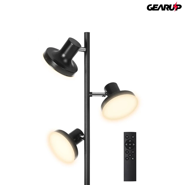 Kép 1/8 - BlitzWill 3 fejes, energiatakarékos LED állólámpa mágneses távirányítóval, memória funkcióval, állítható fényerő és színhőmérséklettel Kép 1/8 - BlitzWill 3 fejes, energiatakarékos LED állólámpa mágneses távirányítóval, memória funkcióval, állítható fényerő és színhőmérséklettel