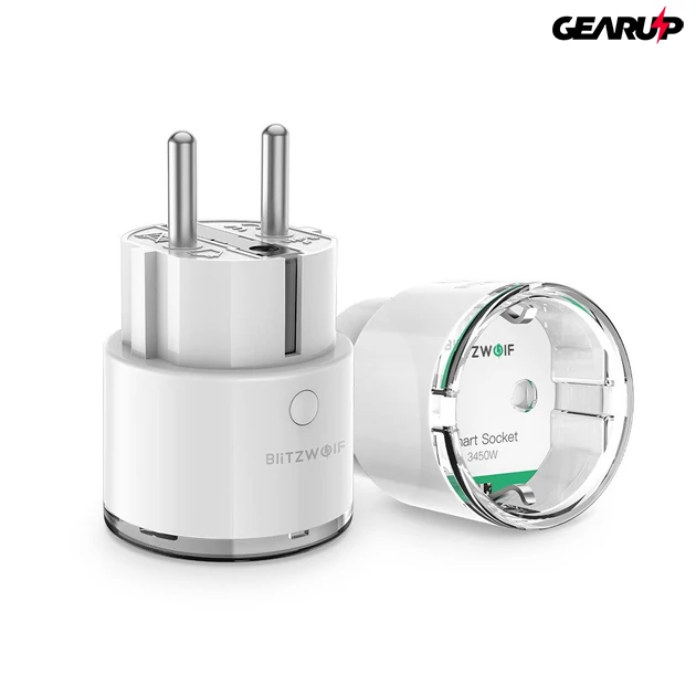 Kép 1/5 - Blitzwolf BW-SHP6 Pro Intelligens aljzat, WiFi, 15A, 3450W