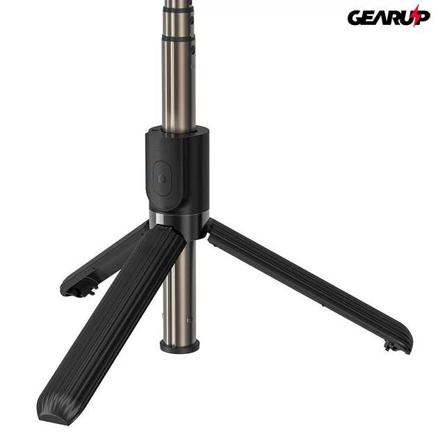 Kép 4/5 - BlitzWolf BW-BS8 Pro 3 az 1-ben selfie bot és állvány, LED gyűrűs lámpával