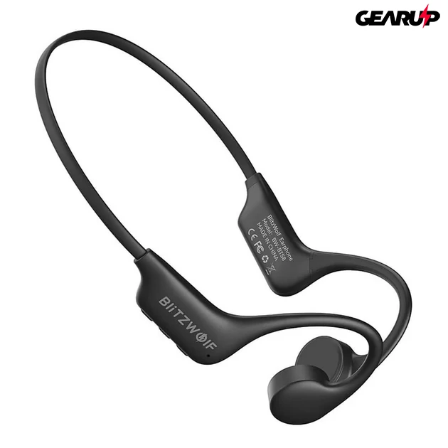 Kép 1/6 - BlitzWolf BW-BTS8 csontrezgéses, kényelmes fülhallgató beépített 32GB memóriával, IPX8 vízállóság
