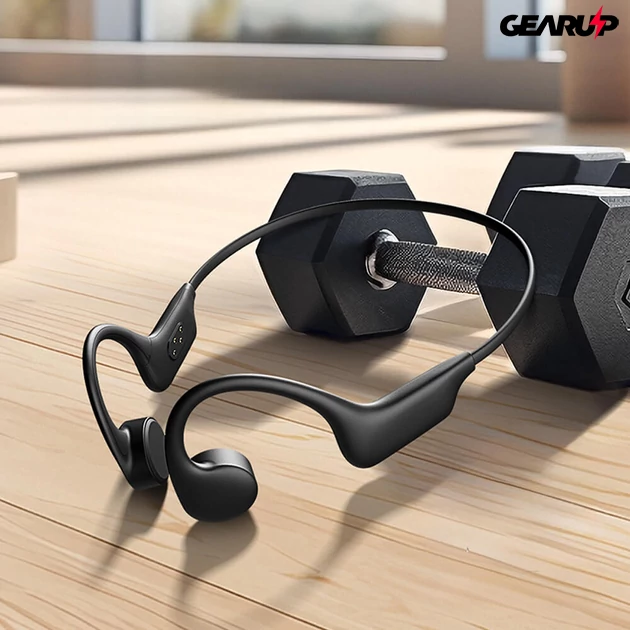 Kép 4/6 - BlitzWolf BW-BTS8 csontrezgéses, kényelmes fülhallgató beépített 32GB memóriával, IPX8 vízállóság