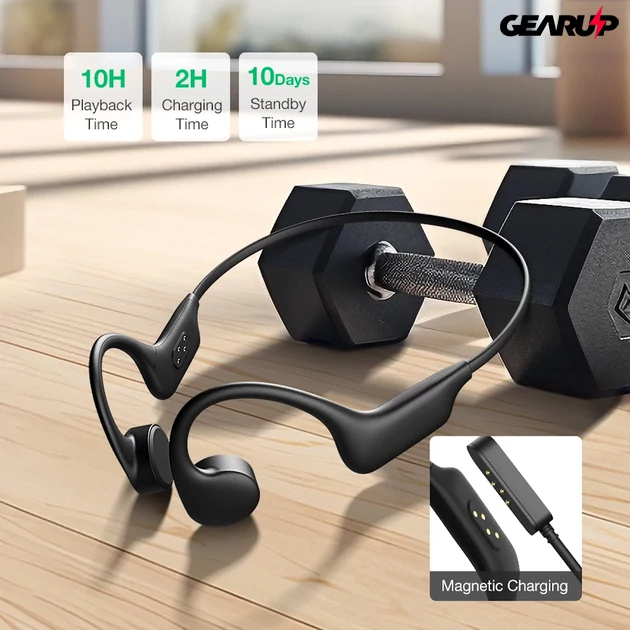 Kép 6/6 - A BlitzWolf BW-BTS8-hoz egy USB töltőkábel is tartozik, aminek a vége mágneses, így könnyen összepattintható a fülhallgatóval.