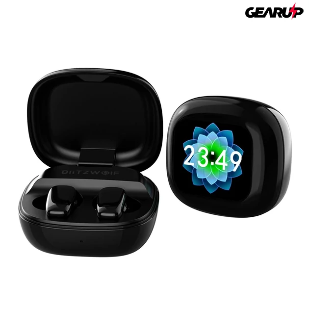 Kép 2/2 - BlitzWolf BW-FYE16Plus vezeték nélküli fülhallgató LED kijelzős és hangszórós tokkal