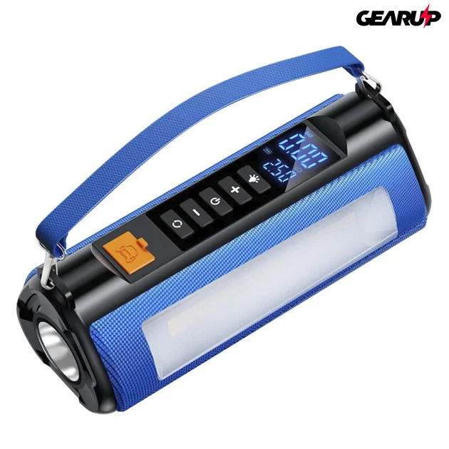 Kép 1/3 - BlitzWolf BW-JA1 hordozható kompresszor, PowerBank és akkumulátor bikázó