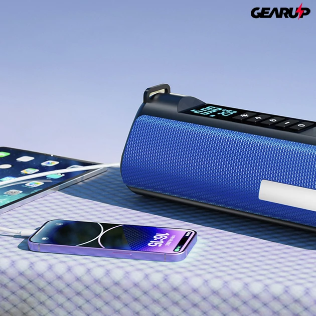Kép 3/3 - BlitzWolf BW-JA1 hordozható kompresszor, PowerBank és akkumulátor bikázó