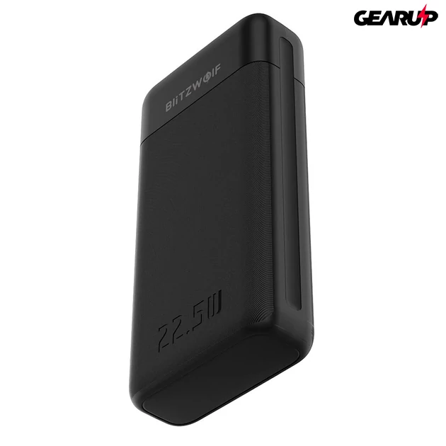 Kép 3/3 - BlitzWolf BW-P22 powerbank 20000mAh, LED kijelzővel - 22.5 W (Fekete)
