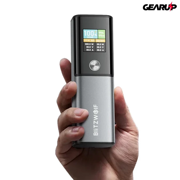 Kép 2/3 - BlitzWolf BW-P23 gyorstöltős powerbank - 14000mAh kapacitás, 100W USB-C