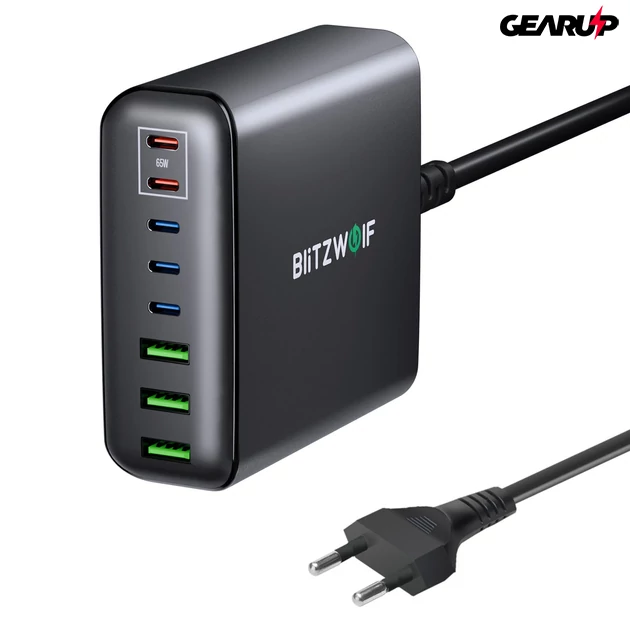 Kép 1/3 - BlitzWolf BW-S26 250W teljesítményű 8 kimeneti portos gyorstöltő