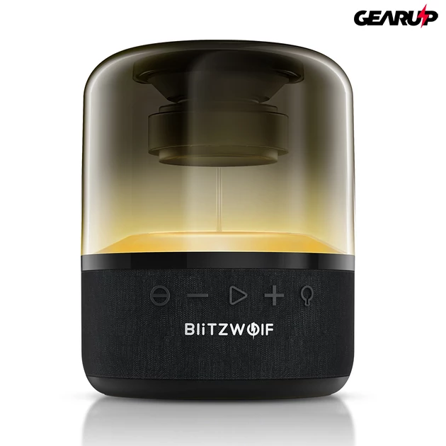 Kép 4/5 - BlitzWolf® BW-AS4: 2000mAh vezeték nélküli Bluetooth hangszóró beépített világítással (20W)