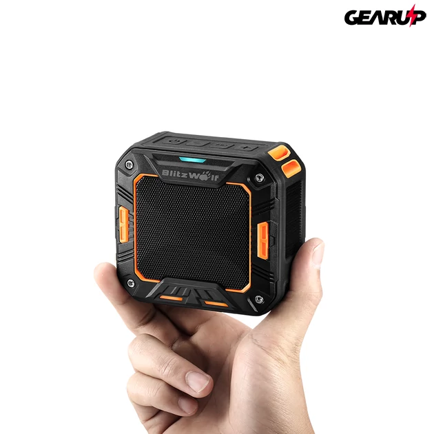 Kép 5/5 - BlitzWolf® BW-F2: 5W 2000mAh vízálló kültéri bluetooth hangszóró
