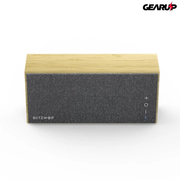 Kép 1/5 - BlitzWolf® BW-HA1: 2000mAh vezeték nélküli bambusz Bluetooth hangszóró (20W) 1