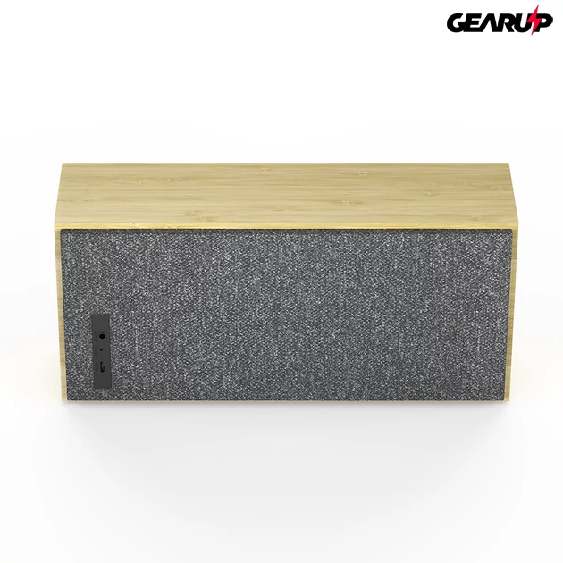 Kép 5/5 - BlitzWolf® BW-HA1: 2000mAh vezeték nélküli bambusz Bluetooth hangszóró (20W)