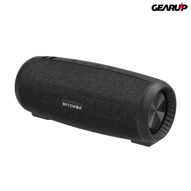 Kép 6/10 - BlitzWolf® BW-WA1: 1200mAh vezeték nélküli Bluetooth hangszóró 360 fokos térhangzással (12W)