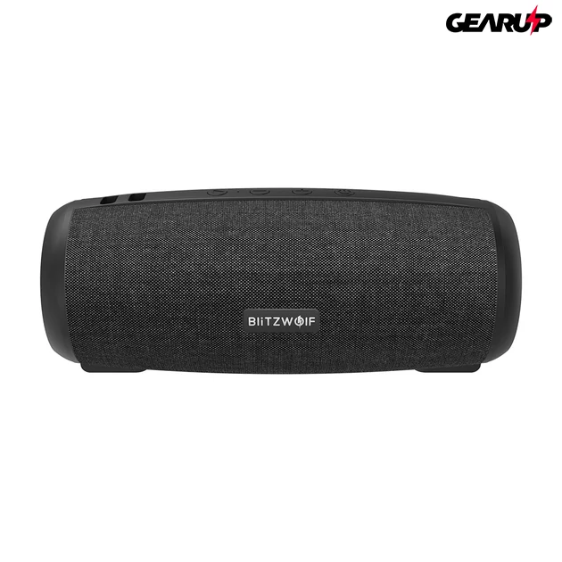 Kép 8/10 - BlitzWolf® BW-WA1: 1200mAh vezeték nélküli Bluetooth hangszóró 360 fokos térhangzással (12W)