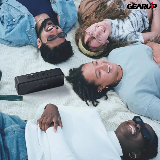 Kép 3/6 - BlitzWolf® BW-WA4 vezeték nélküli TWS Bluetooth sztereó hangszóró 30W teljesítmény