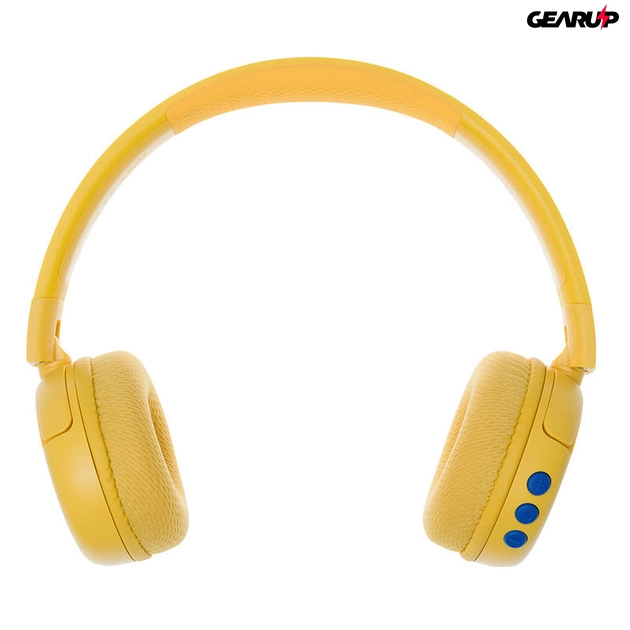 Buddyphones POPFun vezeték nélküli fejhallgató gyerekeknek (sárga)
