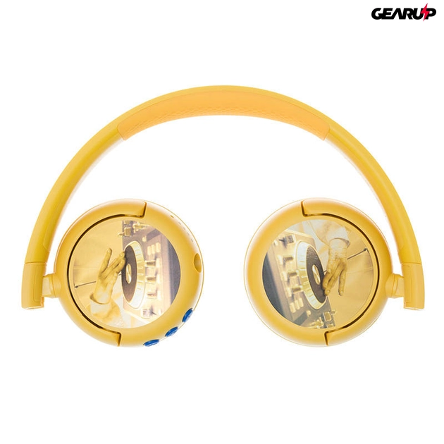 Buddyphones POPFun vezeték nélküli fejhallgató gyerekeknek (sárga)